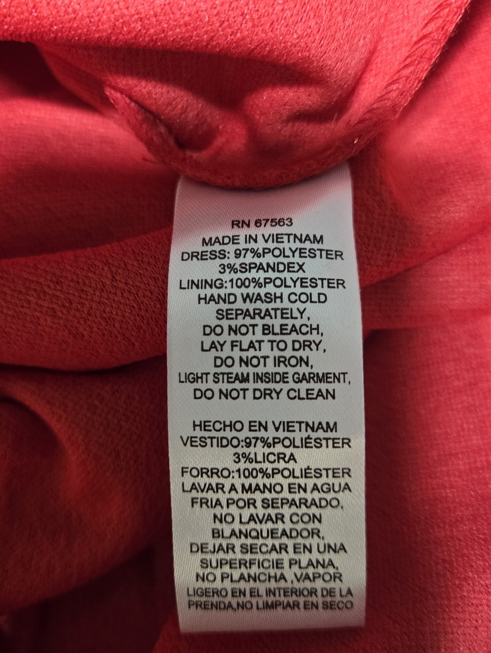 SLNY Size 16P Sparkling Red Formal Empire Waist Dress, Rhinestone Pin NWT - Picture 4 of 11